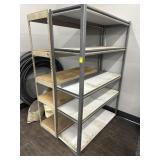 2 METAL SHOP SHELVING UNITS