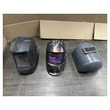 3 WELDING HELMETS