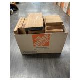 BOX OF MAHOGONY WOOD SCRAPS