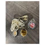 POCKET WATCH, NECKLACES & BOLO TIE
