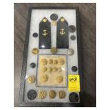 MILITARY PIN & BUTTON DISPLAY