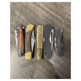5 POCKET KNIVES