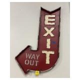 EXIT METAL WALL SIGN
