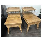 2 VINTAGE END TABLES