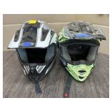 2 FULL FACED HELMETS