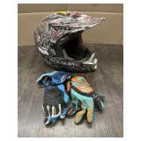 FULL FACED MOTORCYCLE HELMET