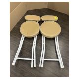 2 FOLDING STOOLS