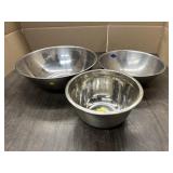 STAINLESS STEEL  MIXING BOWLS