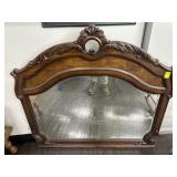 DECORATIVE WOODEN WALL MIRROR