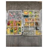 2 TACKLE BOXES W/CRAPPIE JIGS