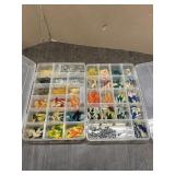 2 TACKLE BOXES W/CRAPPIE JIGS