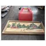 FARMHOUSE WALL DECOR & PLASTIC FUEL CAN