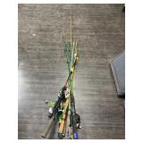 FISHING POLES W/REELS