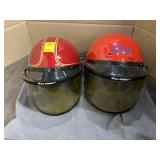 2 HELMETS W/FACE SHIELDS