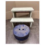 WOODEN STEP STOOL & COLLAPSABLE STOOL