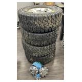 RAM 8 LUG WHEELS & TIRES 35 X 12.50R17