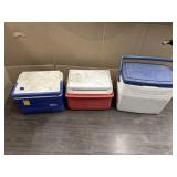 3 SMALL COOLERS