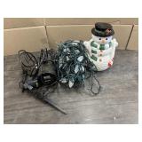 CHRISTMAS LIGHTS & COOKIE JAR