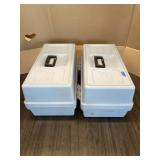 2 PLASTIC STORAGE CASES