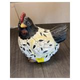 CARVED WOODEN CHICKEN
