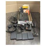 ATARI CONSOLE W/CONTROLLERS & GAMES