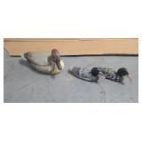 3 WOODEN DUCKS