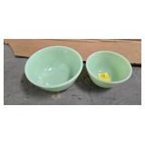 VINTAGE MOSSER JADE MIXING BOWLS