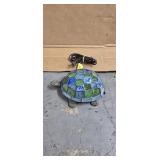 LEADED GLASS TURTLE DESK LAMP