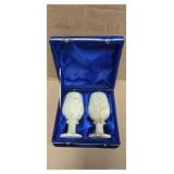 2 STONE GOBLETS
