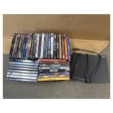 SAMSUNG BLUERAY PLAYER W/DVD'S