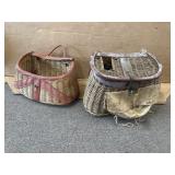 2 VINTAGE FISHING CREELS