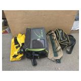 3 GEAR BAGS & 1 SOFT SIDED COOLER