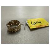 GOLD COLORED RING MARKED 14KT WT. 3.6 GRAMS
