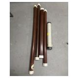 5 HARDSIDED FISHING ROD TUBES