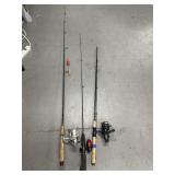 3 FISHING RODS