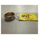 GOLD COLORED RING MARKED 14KT WT. 6.8 GRAMS