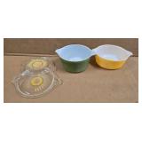VINTAGE PYREX BOWLS W/LIDS
