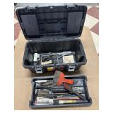 TOOL BOX W/MISC TOOLS & SUPPLIES