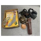 EAR MUFFS, GOGGLES, HOLSTER & MISC OUTDOOR ITEMS
