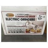 CABELA'S 1HP ELECTRIC MEAT GRINDER, COMM. GRADE
