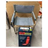 FOLDING CAMP CHAIR & NEOPRENE SEAT COVERS