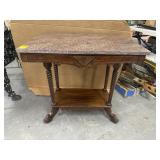 VINTAGE MARBLE TOP ENTRY TABLE