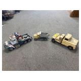 3 VINTAGE TOY TRUCKS