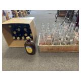 LOG CABIN SYRUP BOTTLES & CRATE OF ROOTBEER BTL