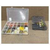 2 TACKLE BOXES W/CROPPY & BASS JIGS & MISC TACKLE