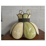 VINTAGE TULIP SLAG GLASS LIGHT FIXTURE