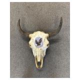PAINTED BULL SKULL