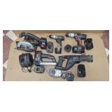 CRAFTSMAN CORDLESS W/BATT & CHARGERS