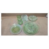 LARGE LOT OF URANIUM GLASS