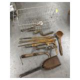 BASKET W/VINTAGE TOOLS